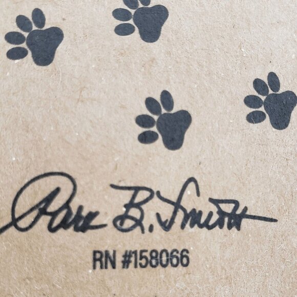 Dog Pet Feeding Mat 13x19" Non Slip Cotton Food Water Bowl Placemat Gray White - Picture 6 of 8